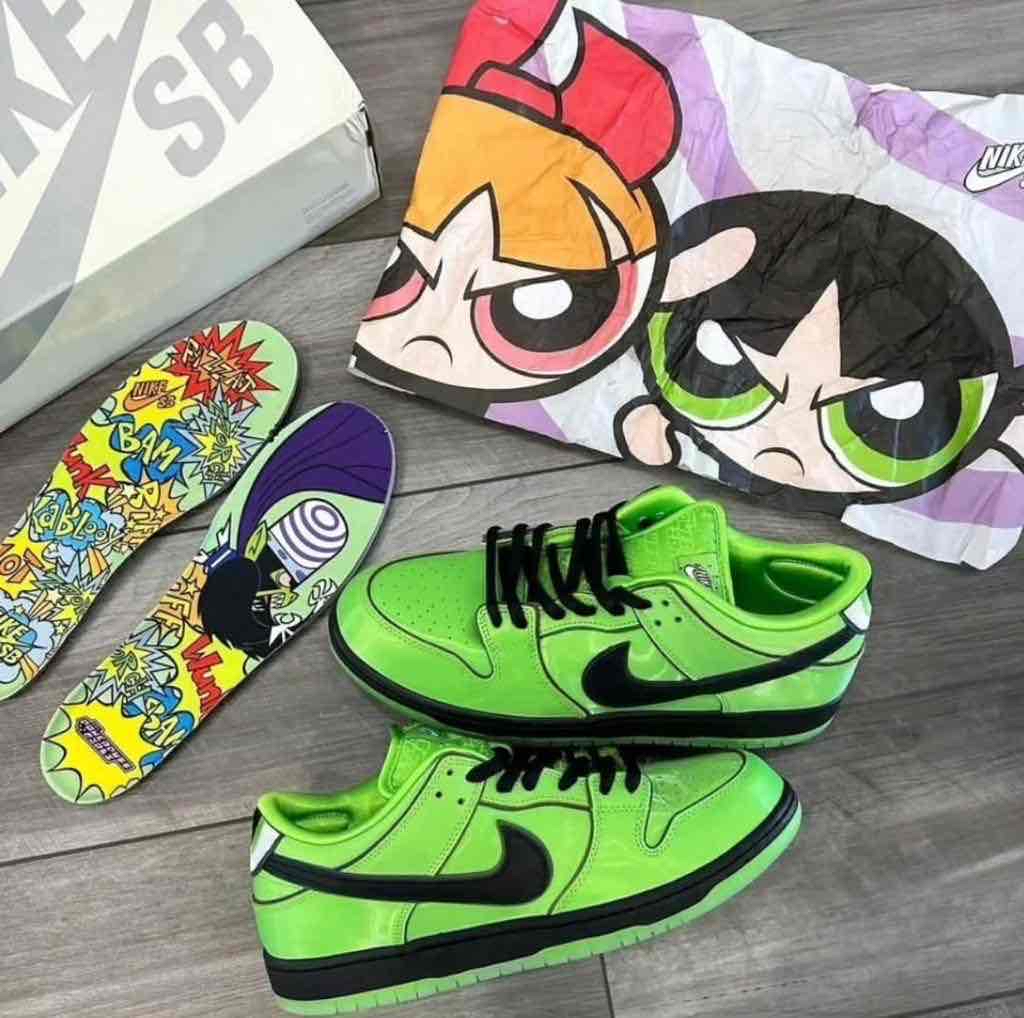 The Powerpuff Girls x Nike Dunk Low Pro SB QS 'Buttercup' FZ8319-300 -  Novelship