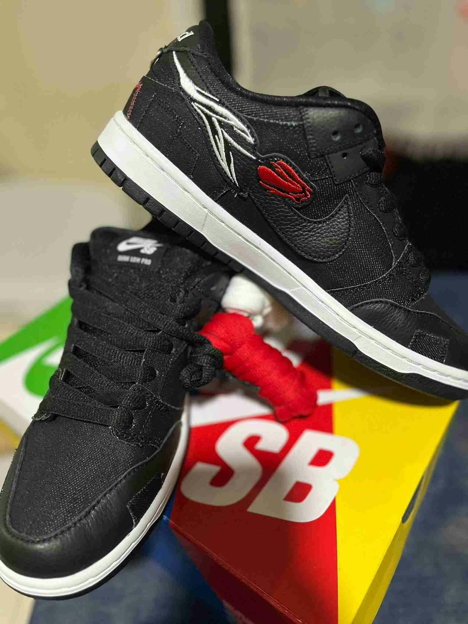 Wasted Youth x Nike SB Dunk Low 'Black Denim' DD8386-001