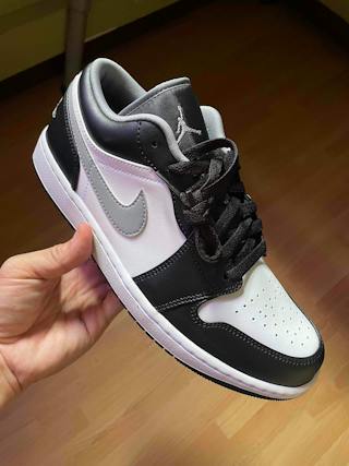 Air Jordan 1 Low 'Black Medium Grey' 553558-040 Air Jordan 1 Low 'Black Medium Grey' 553558-040