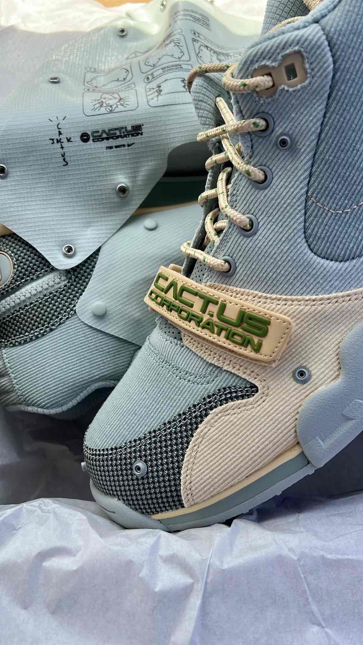 Travis Scott x Nike Air Trainer 1 SP 'Grey Haze' - DR7515-001