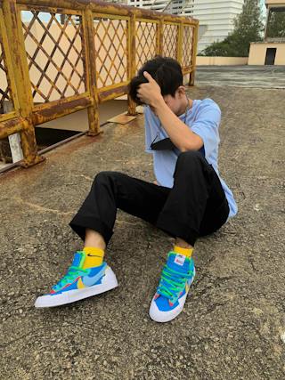 KAWS x sacai x Nike Blazer Low 'Neptune Blue' DM7901-400