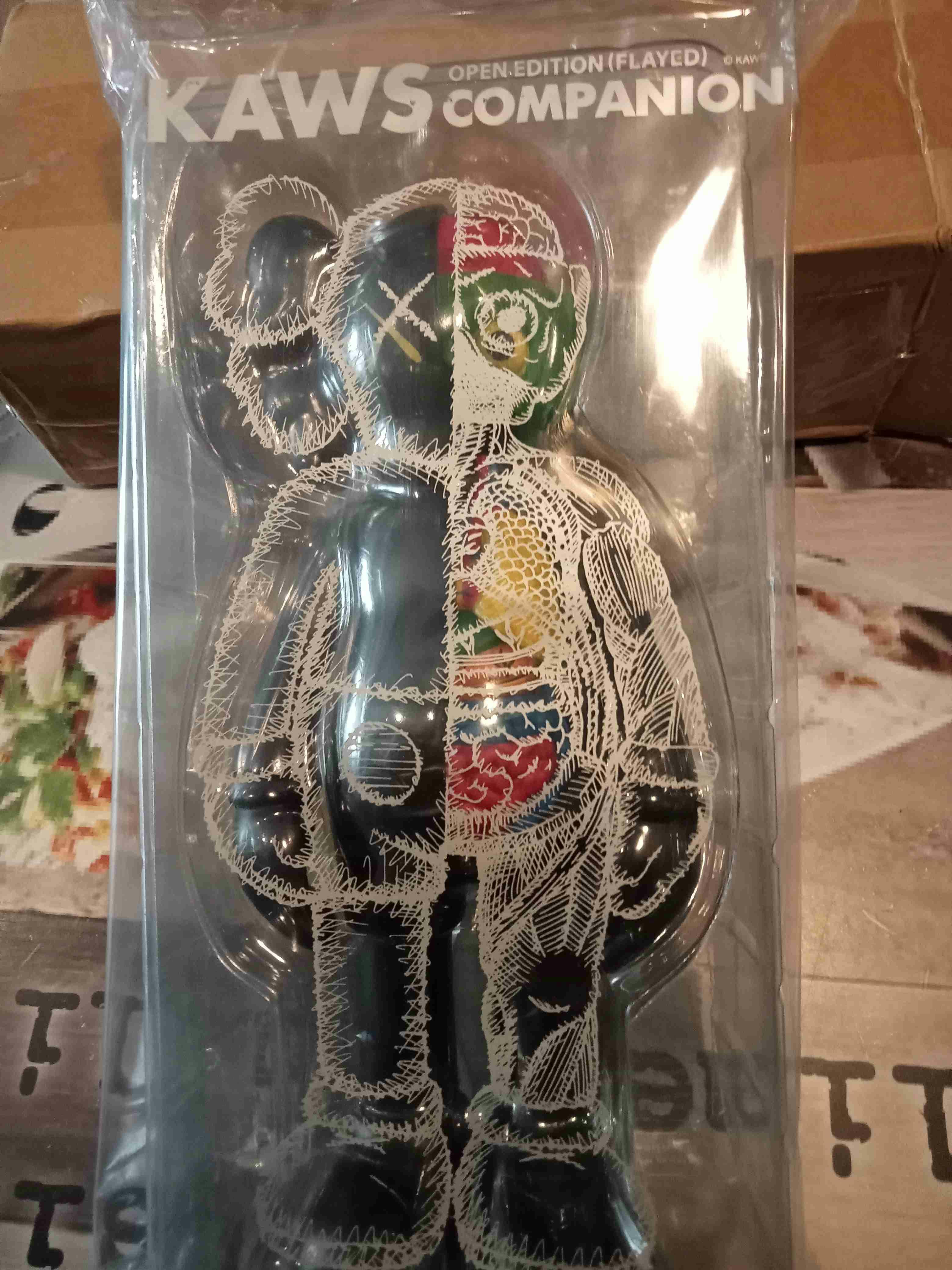 KAWS Companion Flayed Open Edition Vinyl Figure Black