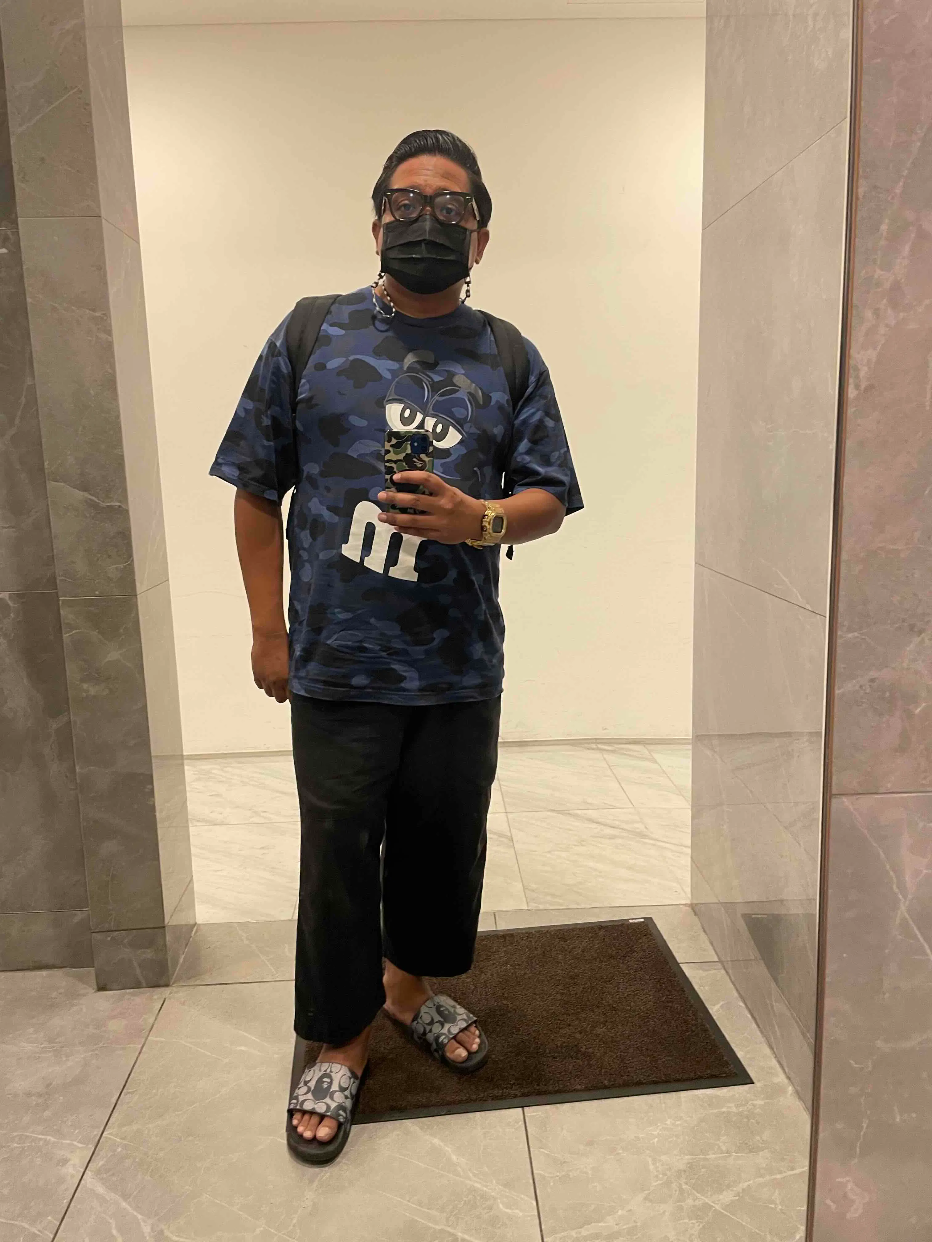 BAPE x M&M's Color Camo Relaxed Tee Blue BAPE x M&M's Color Camo Relaxed Tee Blue