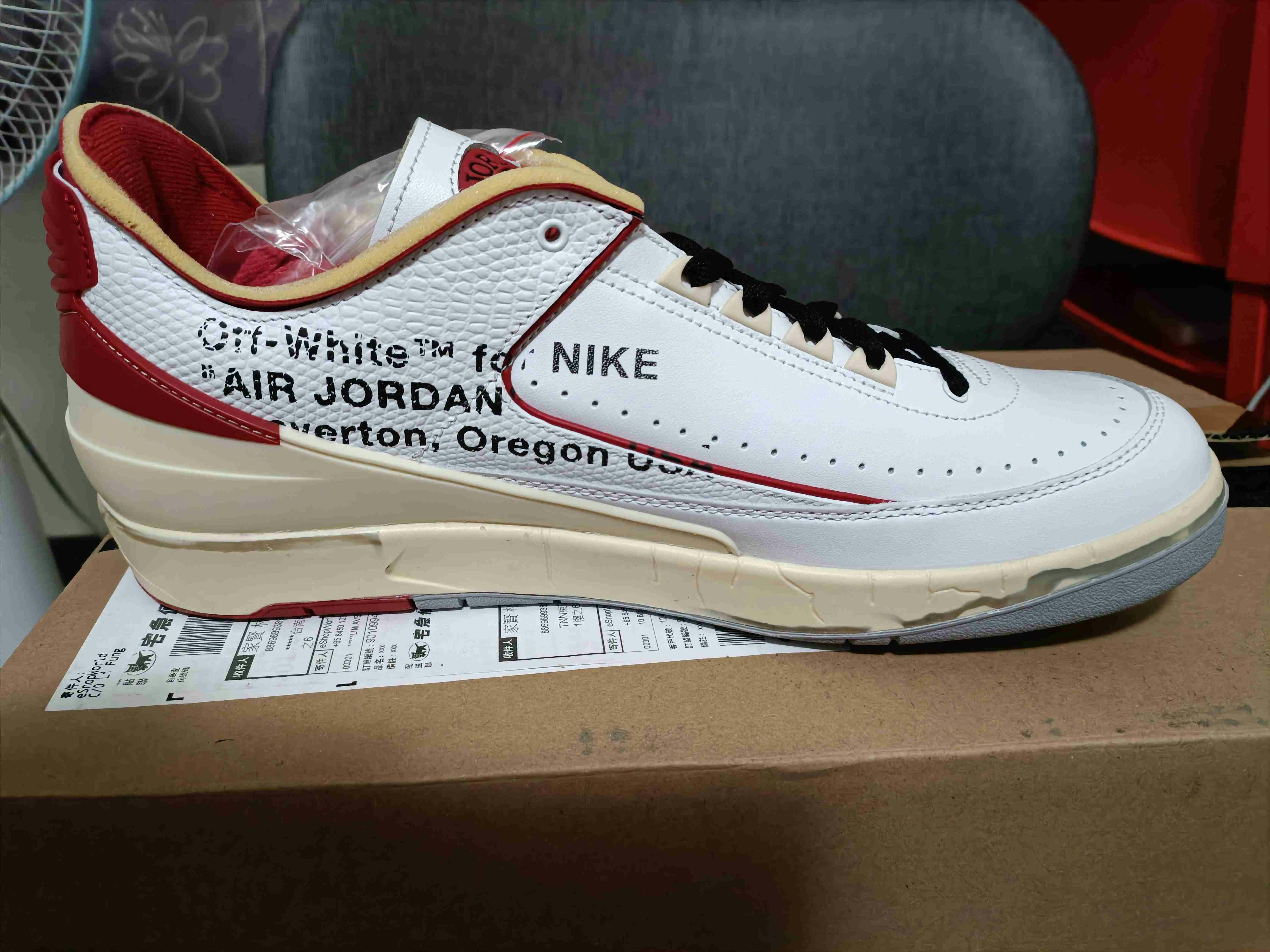 Off-White x Air Jordan 2 Retro Low SP 'White Red' DJ4375-106