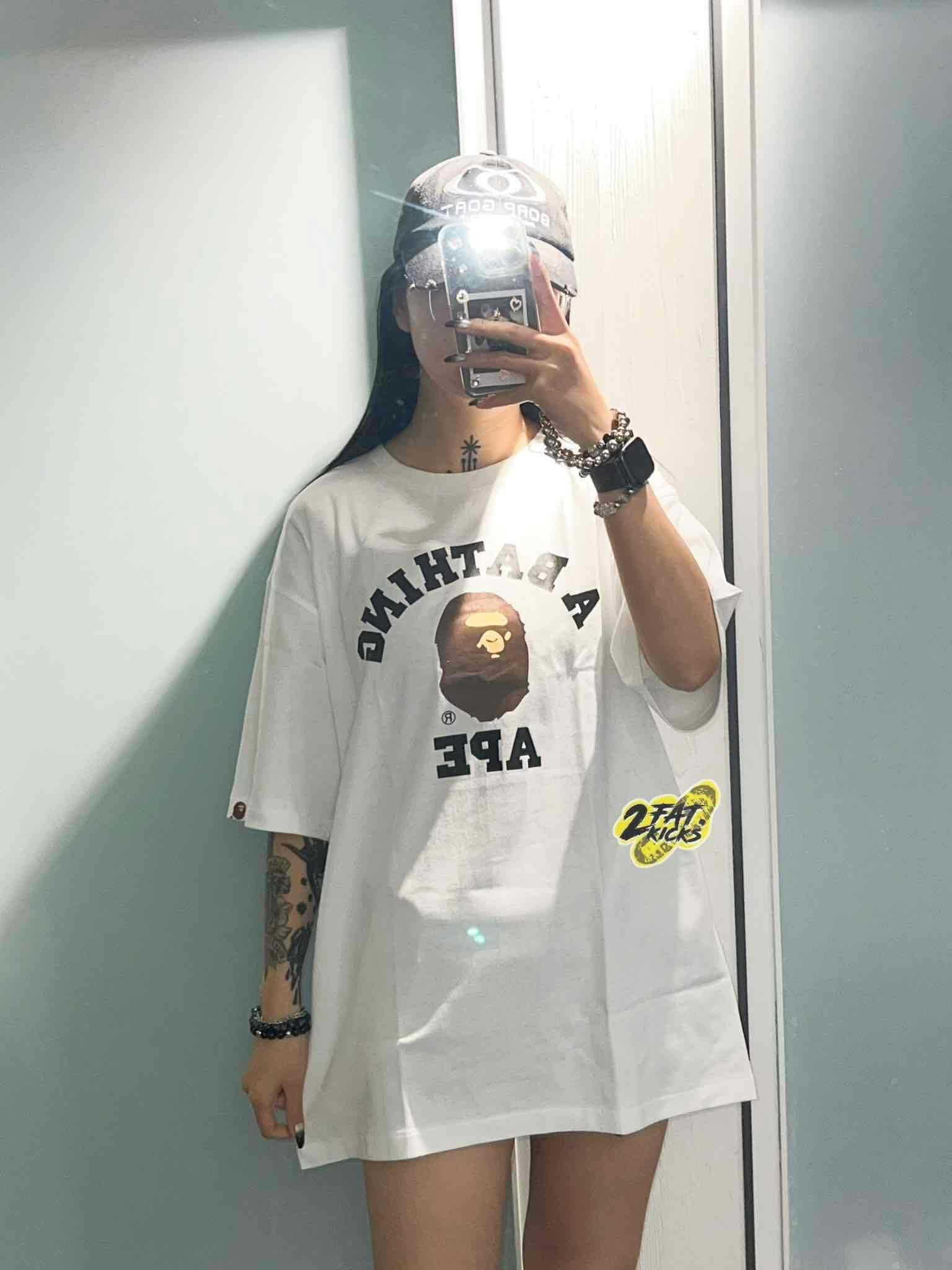 BAPE College Tee White