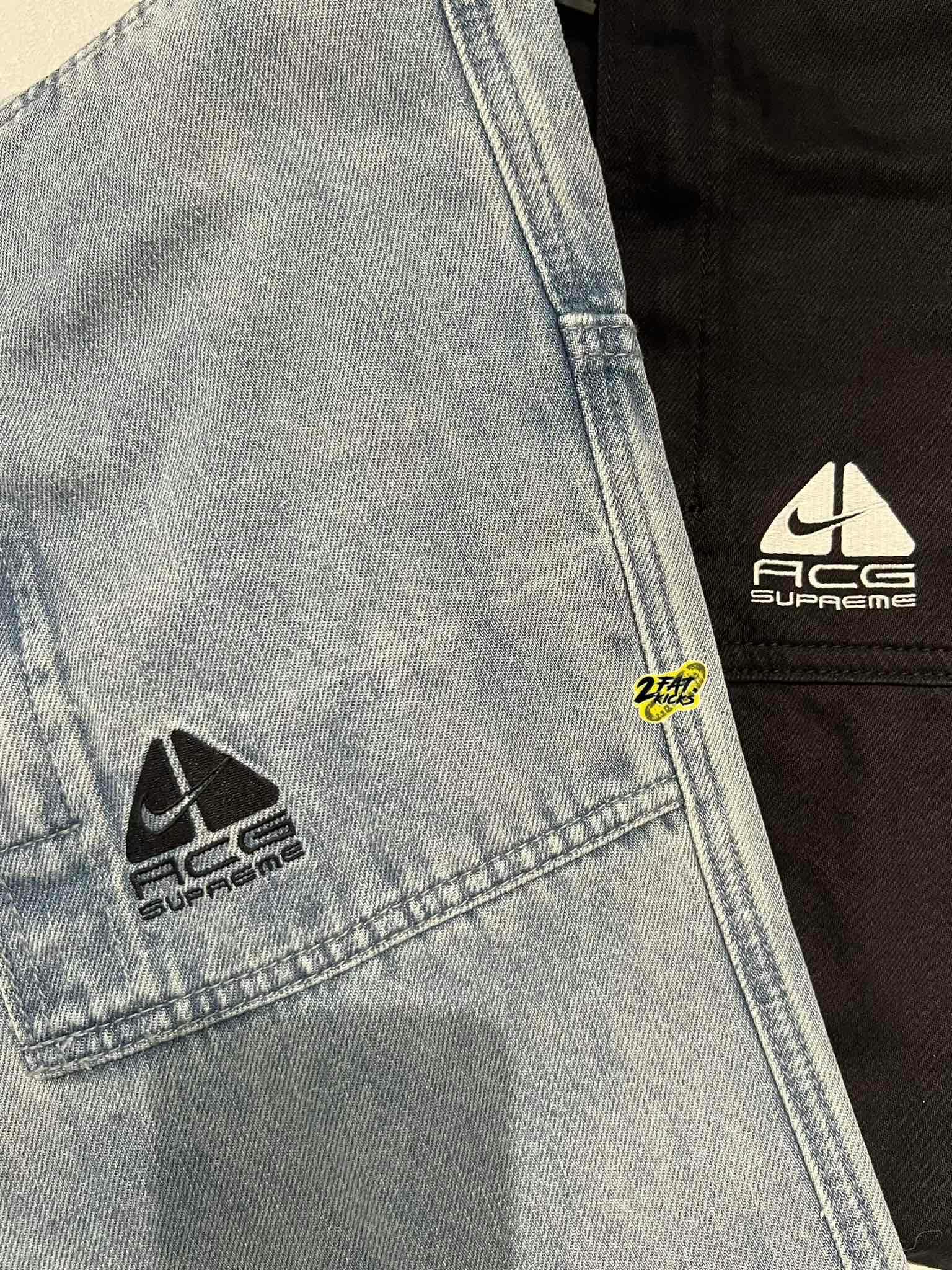 Supreme Nike ACG Belted Denim Pant Washed Blue Supreme Nike ACG Belted Denim Pant Washed Blue