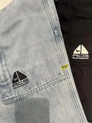 Supreme Nike ACG Belted Denim Pant Washed Blue Supreme Nike ACG Belted Denim Pant Washed Blue