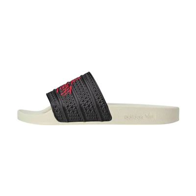 100 Thieves adidas Adilette Slide 'Black Red'