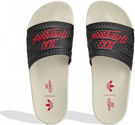 adidas Adilette 拖鞋 100 Thieves 黑紅色 JR9152 Shop adidas Adilette 拖鞋 100 Thieves 黑紅色 JR9152