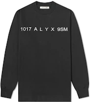 1017 ALYX 9SM Black Graphic Print Crewneck Long Sleeve Sweatshirt AAUTS0320FA01BLK0001 1017 ALYX 9SM Black Graphic Print Crewneck Long Sleeve Sweatshirt AAUTS0320FA01BLK0001