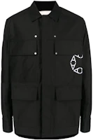 1017 ALYX 9SM Black Letter Print Collared Long Sleeve Jacket AA-M-OU-0260-F-A04-SU22 1017 ALYX 9SM Black Letter Print Collared Long Sleeve Jacket AA-M-OU-0260-F-A04-SU22