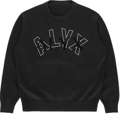 Sudadera Negra de Manga Larga 1017 ALYX 9SM con Estampado de Letras AA-U-KN-0198-Y-A01-BLK-0001 Buy Sudadera Negra de Manga Larga 1017 ALYX 9SM con Estampado de Letras AA-U-KN-0198-Y-A01-BLK-0001