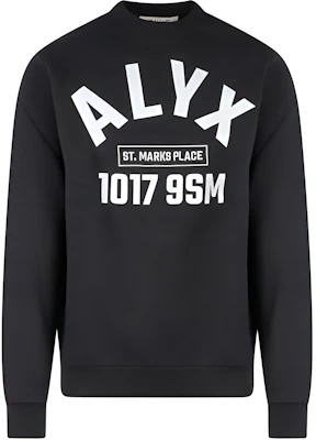 1017 ALYX 9SM Sweater Hitam Lengan Panjang dengan Letter Print AAUSW0184FA01BLK0001 Buy 1017 ALYX 9SM Sweater Hitam Lengan Panjang dengan Letter Print AAUSW0184FA01BLK0001