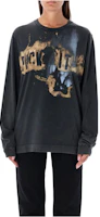 1017 ALYX 9SM Black Letter Print Crewneck Oversized Long Sleeve Unisex Sweater AAUTS0434FA01-BLK0003 1017 ALYX 9SM Black Letter Print Crewneck Oversized Long Sleeve Unisex Sweater AAUTS0434FA01-BLK0003