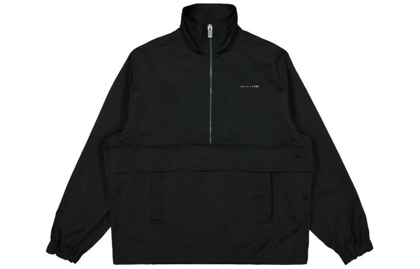 1017 ALYX 9SM Black Loose Fit High-Neck Long Sleeve Trench Coat AAMOU0223FA02-BLACK