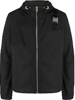 1017 ALYX 9SM Black Solid Half-Zip Hooded Pullover Jacket AA-U-OU-0444-F-A01-0001 1017 ALYX 9SM Black Solid Half-Zip Hooded Pullover Jacket AA-U-OU-0444-F-A01-0001