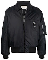 1017 ALYX 9SM Buckle Detail Aviator Jacket Black AA-U-OU-0205-F-A02 1017 ALYX 9SM Buckle Detail Aviator Jacket Black AA-U-OU-0205-F-A02