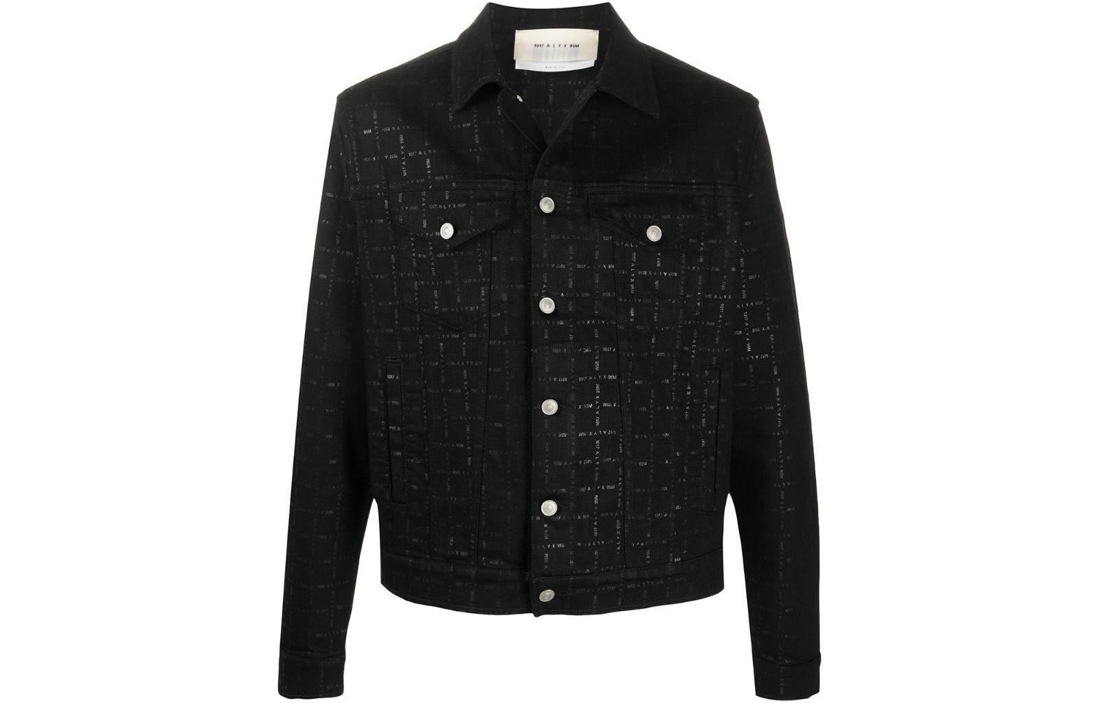 1017 ALYX 9SM Casual Printed Single-Breasted Jacket AA-U-OU-0052-F-A01-BLK0001