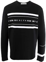 1017 ALYX 9SM FW21 Contrast Logo Crewneck Sweatshirt Black AA-U-KN-0083-YA02-F21-MTY-0001 1017 ALYX 9SM FW21 Contrast Logo Crewneck Sweatshirt Black AA-U-KN-0083-YA02-F21-MTY-0001