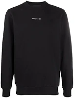1017 ALYX 9SM FW21 Logo Crewneck Sweatshirt Unisex Black AV-U-SW-0011-F-A02-0001 1017 ALYX 9SM FW21 Logo Crewneck Sweatshirt Unisex Black AV-U-SW-0011-F-A02-0001