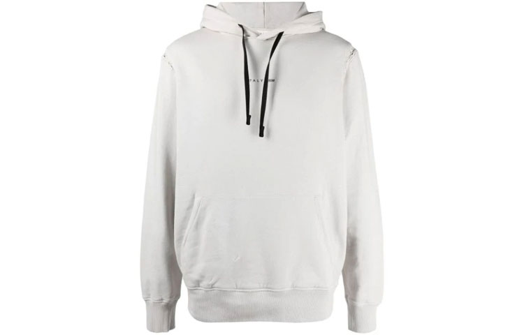 1017 ALYX 9SM FW21 Logo Hoodie White AA-M-SW-0091-F-A01-S21