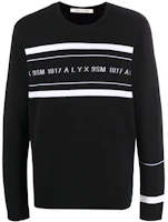 1017 ALYX 9SM FW21 Logo Print Crewneck Sweatshirt Black AA-U-KN-0083-Y-A02-MTY0001 1017 ALYX 9SM FW21 Logo Print Crewneck Sweatshirt Black AA-U-KN-0083-Y-A02-MTY0001