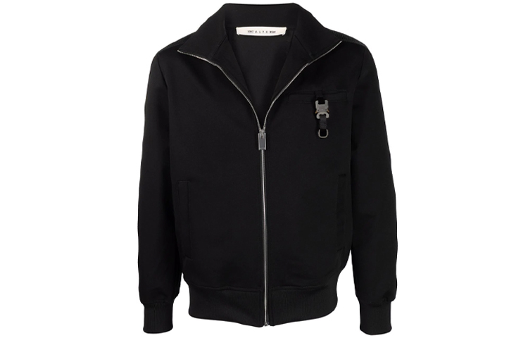 1017 ALYX 9SM FW21 Zipper Bomber Jacket Unisex Black AA-U-SW-0084-F-A02-BLK0001