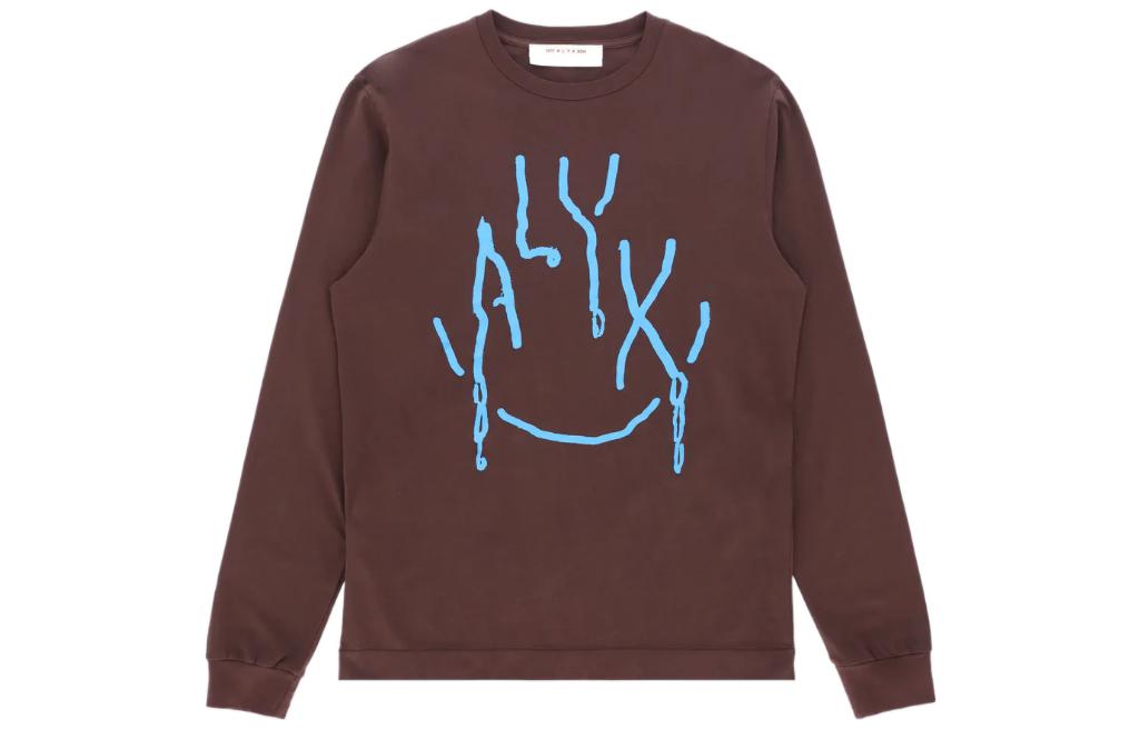 1017 ALYX 9SM FW22 Geometric Pattern Pullover Sweatshirt Burgundy Men’s. AA-M-TS-0332-FA01-BRW0003