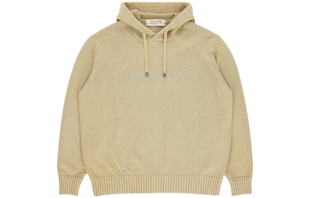 1017 ALYX 9SM FW22 Letter Logo Hoodie Pullover Light Brown AA-M-KN-0127-Y-A02-BEG0011
