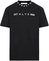 1017 ALYX 9SM FW22 Logo Print Black Crewneck T-Shirt for Men AA-M-TS-0333-FA01-BLK0001 1017 ALYX 9SM FW22 Logo Print Black Crewneck T-Shirt for Men AA-M-TS-0333-FA01-BLK0001