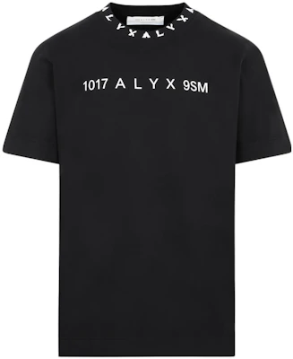 1017 ALYX 9SM FW22 Logo Print Black Crewneck T-Shirt for Men AA-M-TS-0333-FA01-BLK0001 Buy 1017 ALYX 9SM FW22 Logo Print Black Crewneck T-Shirt for Men AA-M-TS-0333-FA01-BLK0001