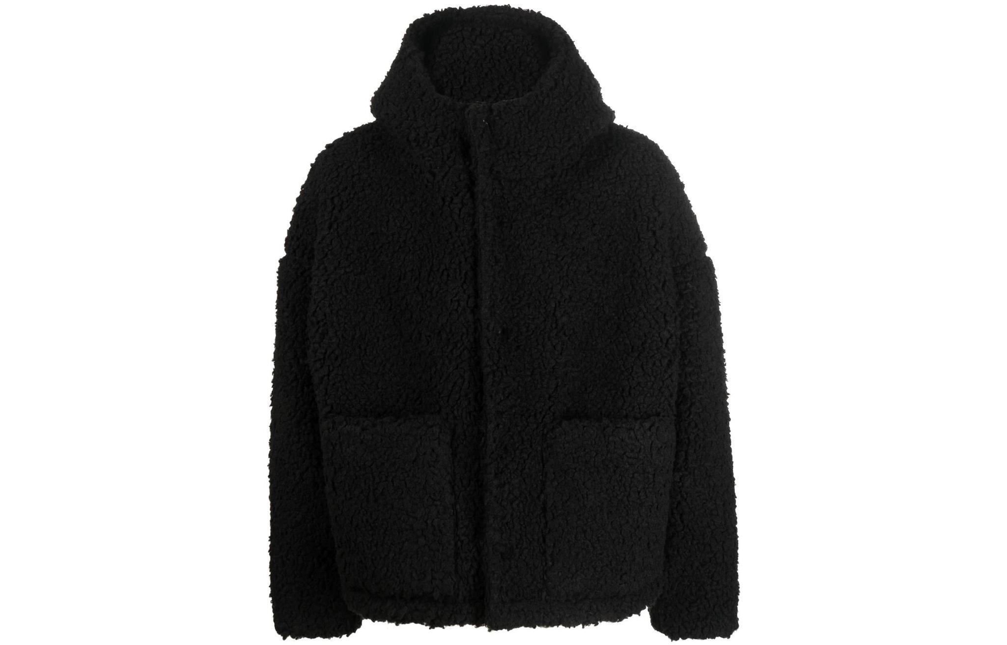 1017 ALYX 9SM FW22 Solid Single-Breasted Hooded Jacket Unisex Black AA-U-OU-0230-F-A01-PBLK0001
