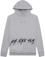 1017 ALYX 9SM Letter Logo Grey Hoodie AAUSW0133FA01GRY0001 1017 ALYX 9SM Letter Logo Grey Hoodie AAUSW0133FA01GRY0001