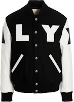 1017 ALYX 9SM Letter Print Single-Breasted Baseball Bomber Jacket Black Men AAMOU0319FA01MTY0001 1017 ALYX 9SM Letter Print Single-Breasted Baseball Bomber Jacket Black Men AAMOU0319FA01MTY0001