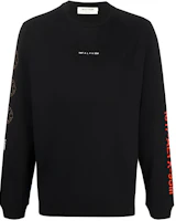 1017 ALYX 9SM Logo Embroidered Sweatshirt Black AA-M-TS-0201F-A01S21C-BLK-0001 1017 ALYX 9SM Logo Embroidered Sweatshirt Black AA-M-TS-0201F-A01S21C-BLK-0001