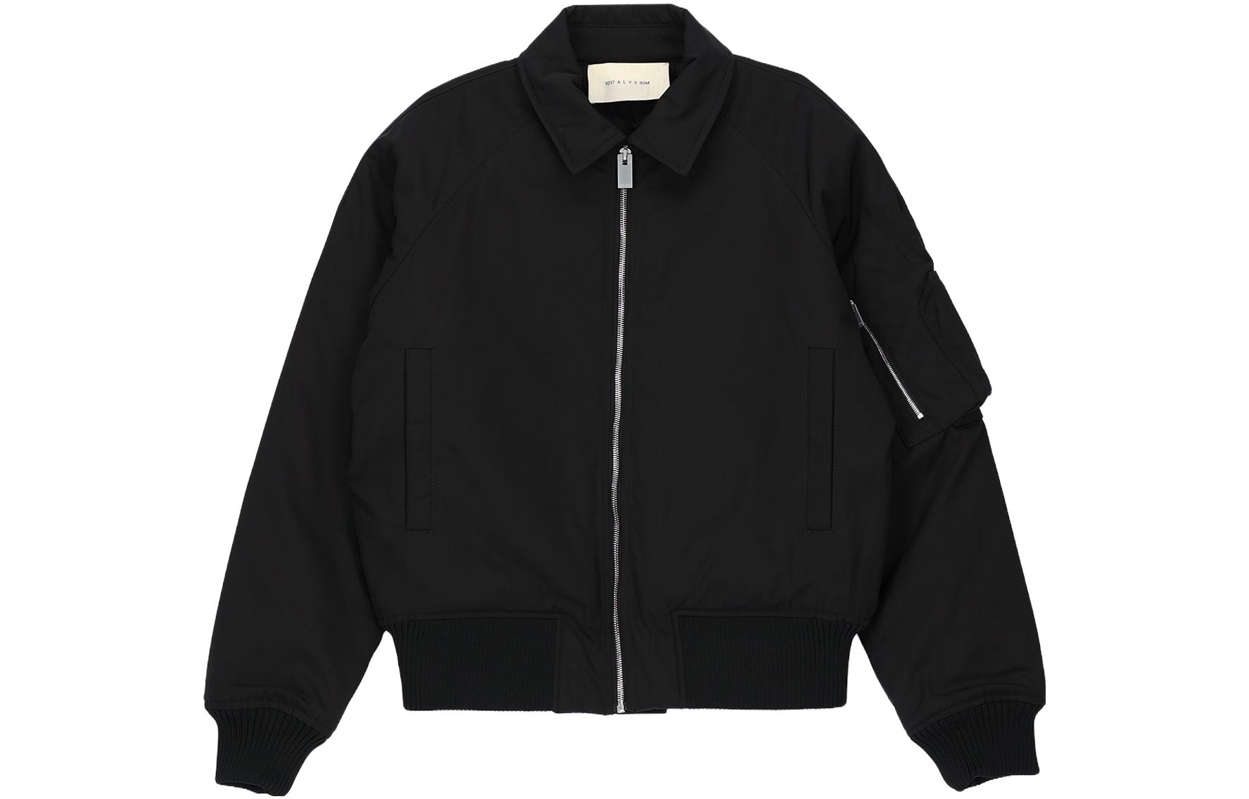 1017 ALYX 9SM Loose Fit Solid Color Square Collar Jacket AA-U-OU-0205-F-A04-BLK0001