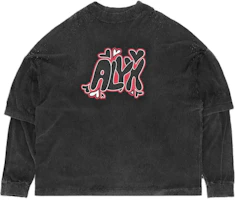 1017 ALYX 9SM Oversized Crewneck Logo Sweatshirt Black. AA-U-TS-0465-F-A01-BLK-0003 1017 ALYX 9SM Oversized Crewneck Logo Sweatshirt Black. AA-U-TS-0465-F-A01-BLK-0003