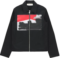 1017 ALYX 9SM Patterned Zip-Up Collar Casual Jacket Black Mens. AA-M-OU-0430-F-A01-BLK0001 1017 ALYX 9SM Patterned Zip-Up Collar Casual Jacket Black Mens. AA-M-OU-0430-F-A01-BLK0001