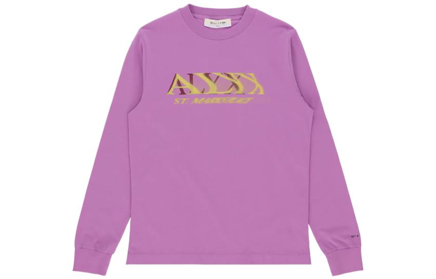 1017 ALYX 9SM Pink Letter Logo Crewneck Sweatshirt Unisex. AA-U-TS-0330-FA01-PNK0008