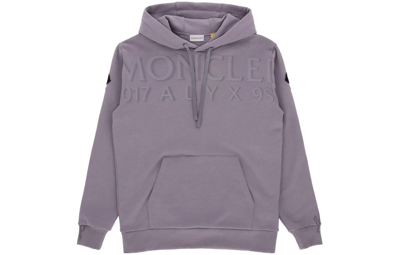 1017 ALYX 9SM Purple Letter Print Hooded Pullover Hoodie 8G000-01601
