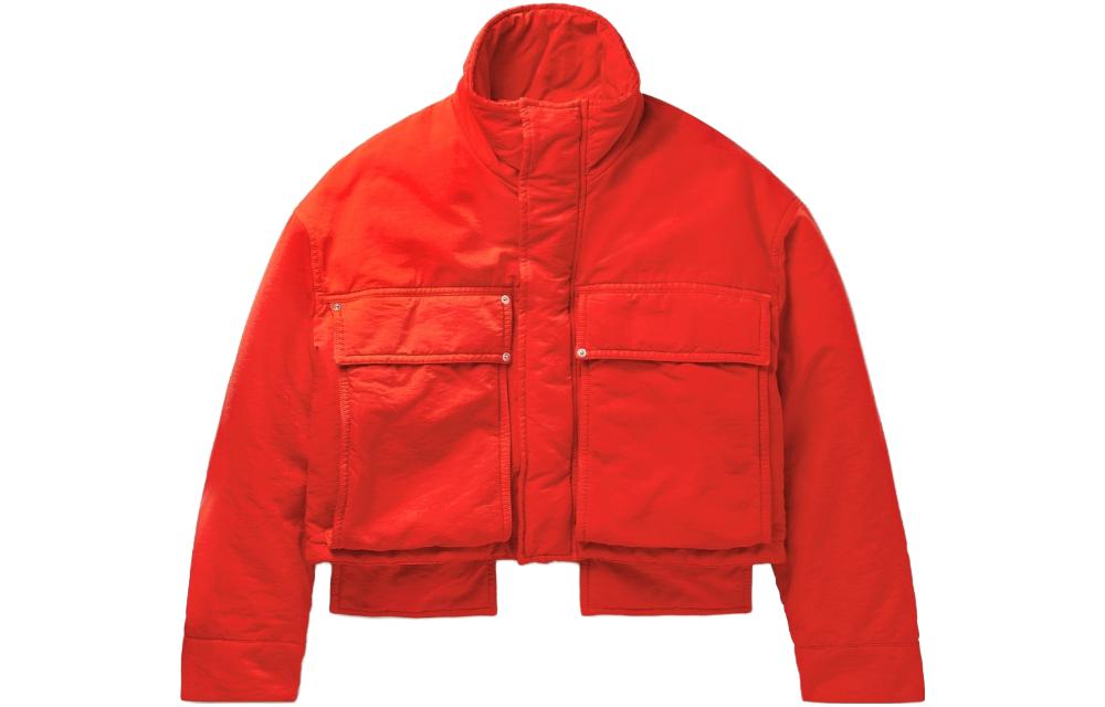 1017 ALYX 9SM Red Embroidered Logo Loose Fit Zip-Up Jacket JVM1614662762525