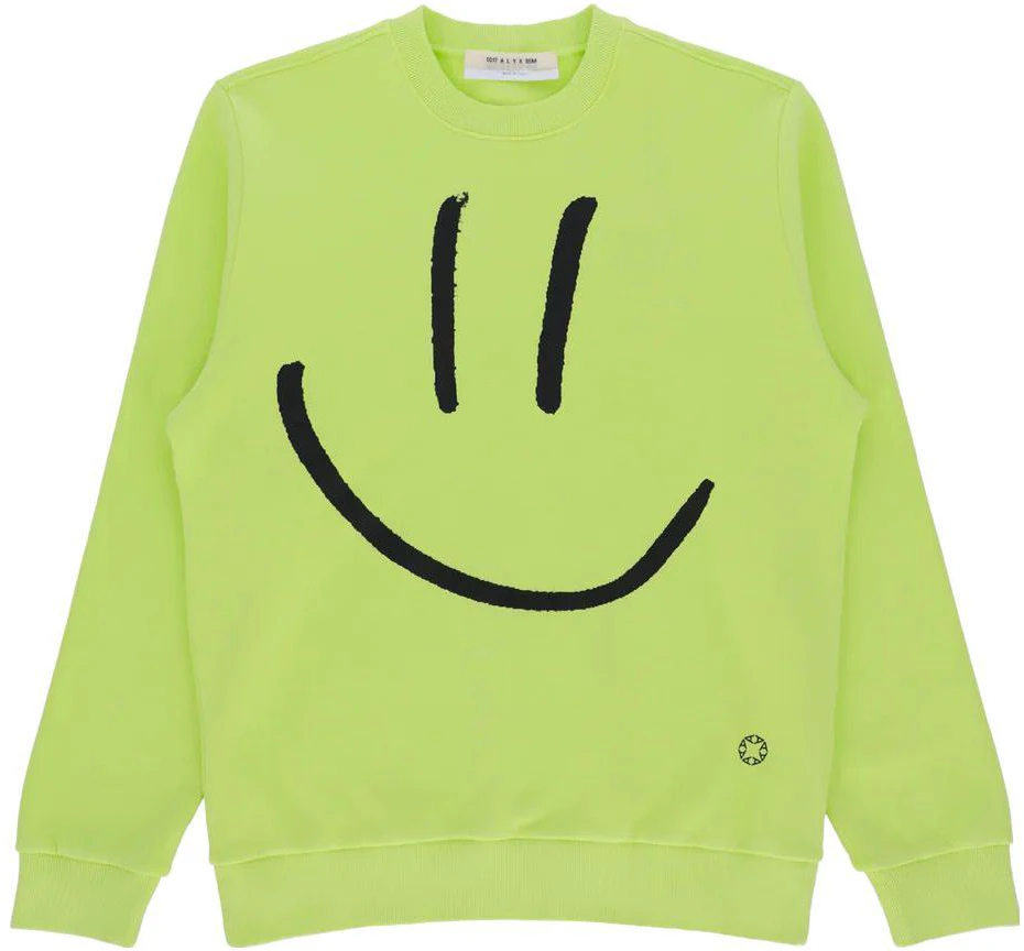 1017-alyx-9-sm-smiley-print-crewneck-pullover-sweatshirt-green-ax-u-sw-0202-f-a01-ylw-0041