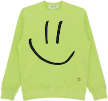 1017 ALYX 9SM Smiley Print Crewneck Pullover Sweatshirt Green . AX-U-SW-0202-F-A01-YLW0041 1017 ALYX 9SM Smiley Print Crewneck Pullover Sweatshirt Green . AX-U-SW-0202-F-A01-YLW0041
