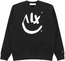 1017 ALYX 9SM Smiley Print Crewneck Pullover Sweatshirt Men’s Black AX-U-SW-0203-F-A01-BLK0001 1017 ALYX 9SM Smiley Print Crewneck Pullover Sweatshirt Men’s Black AX-U-SW-0203-F-A01-BLK0001