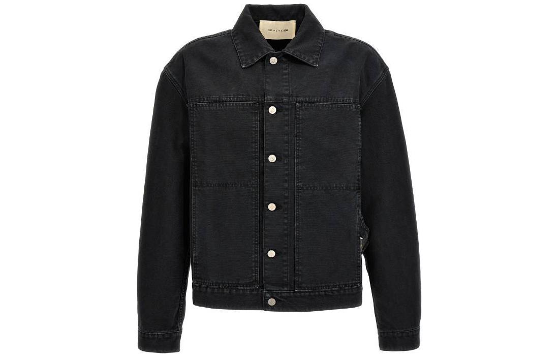 1017 ALYX 9SM Solid Black Single-Breasted Long Sleeve Jacket - AA-U-OU-0470-F-A01-BLK0003