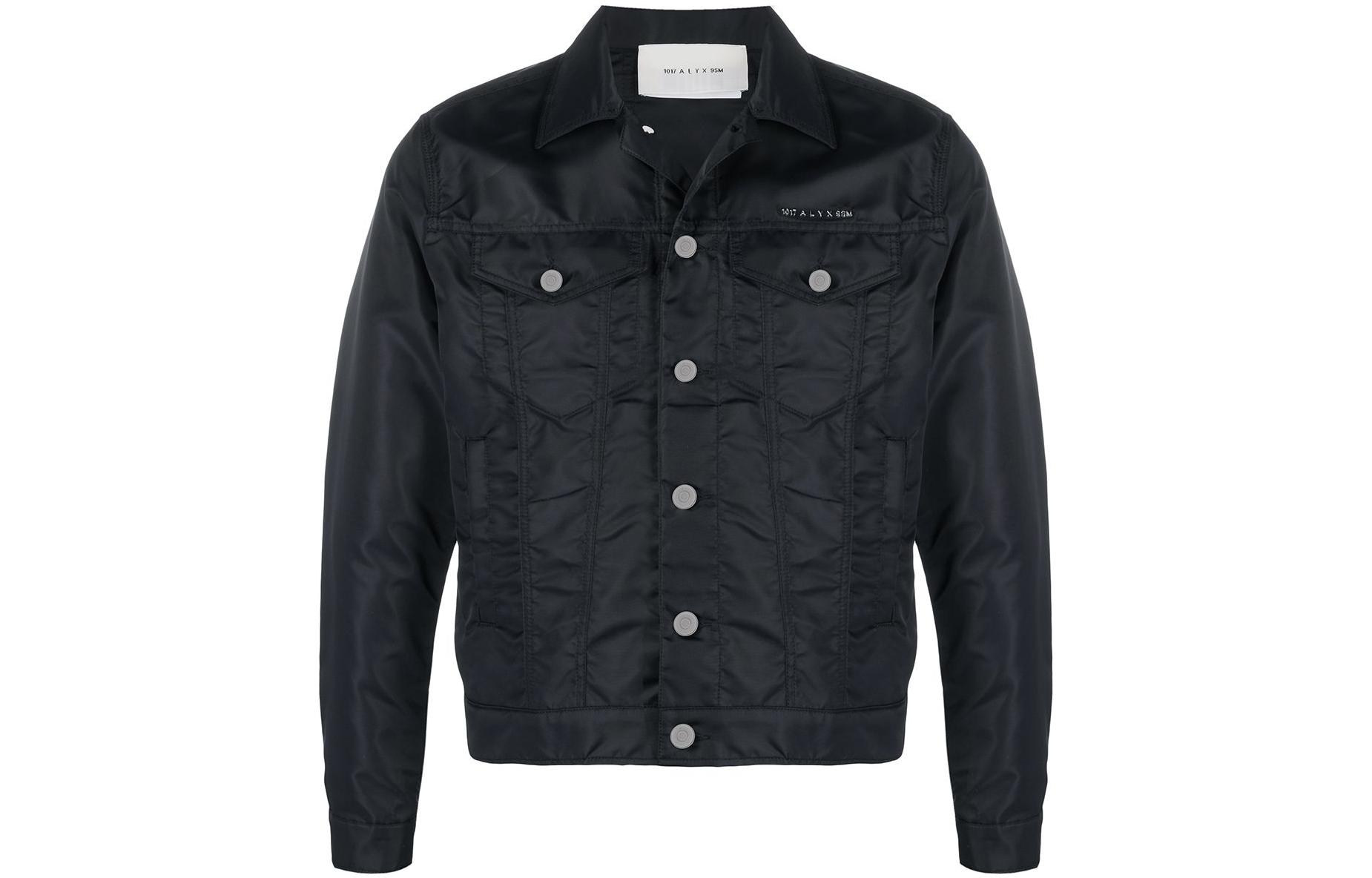 1017 ALYX 9SM Solid Logo Plate Jacket Black AAUOU0206FA01