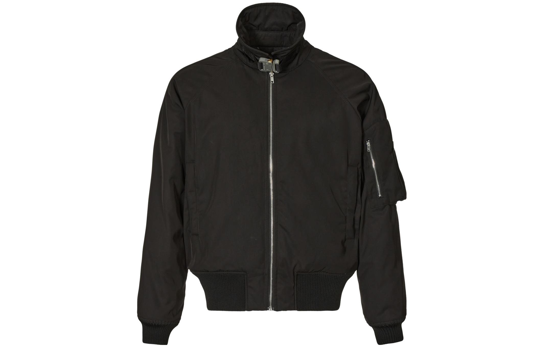 1017 ALYX 9SM Solid Zip-Up Relaxed Jacket Black AAUOU0205FA05BLK0001