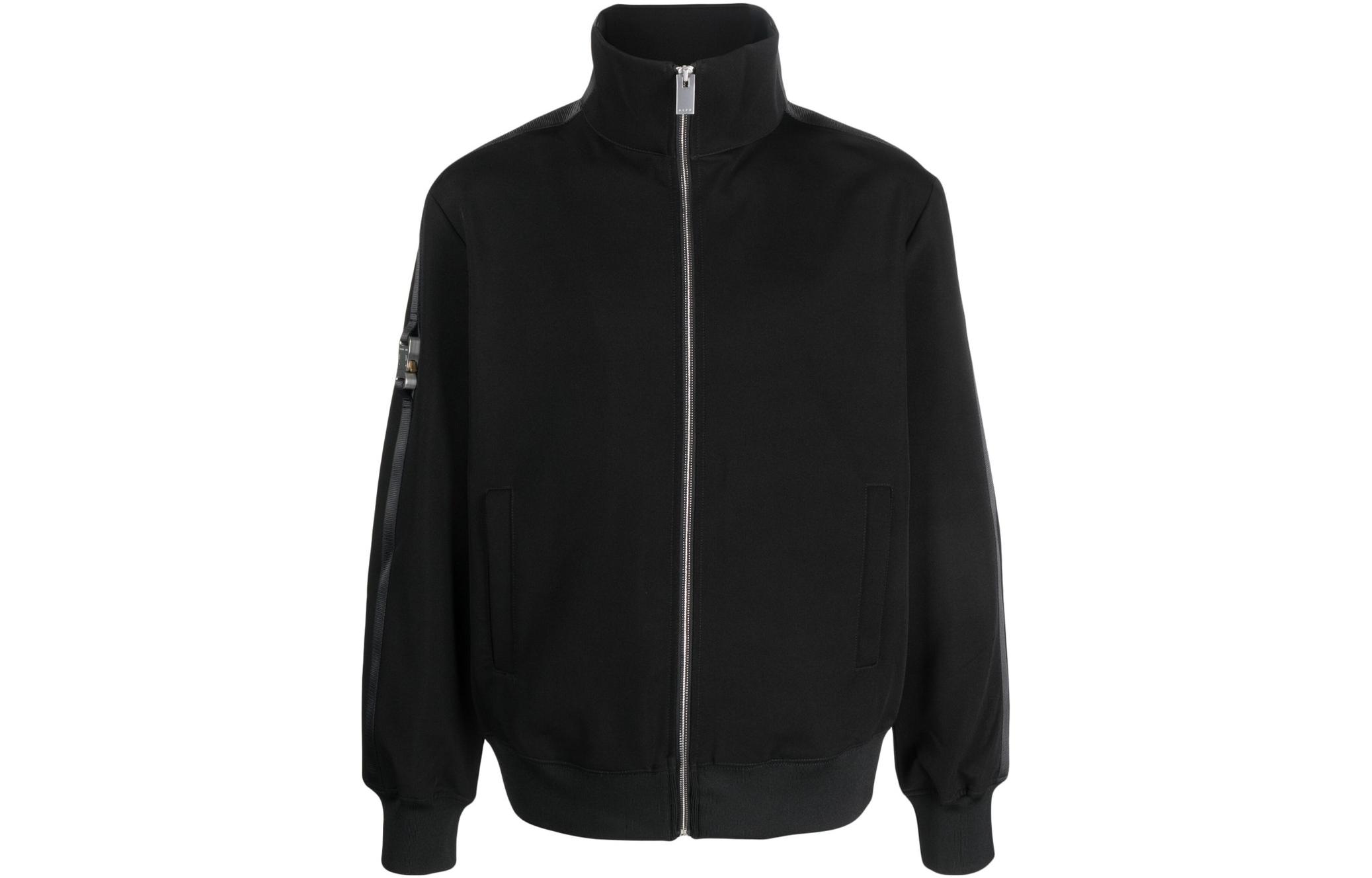 1017 ALYX 9SM Solid Zipper High-Neck Track Pullover Black AA-U-SW-0208-F-A01-BLK
