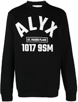 1017 ALYX 9SM SS23 Black Crewneck Sweatshirt with Logo Print AA-U-SW-0184-F-A01-0001 1017 ALYX 9SM SS23 Black Crewneck Sweatshirt with Logo Print AA-U-SW-0184-F-A01-0001