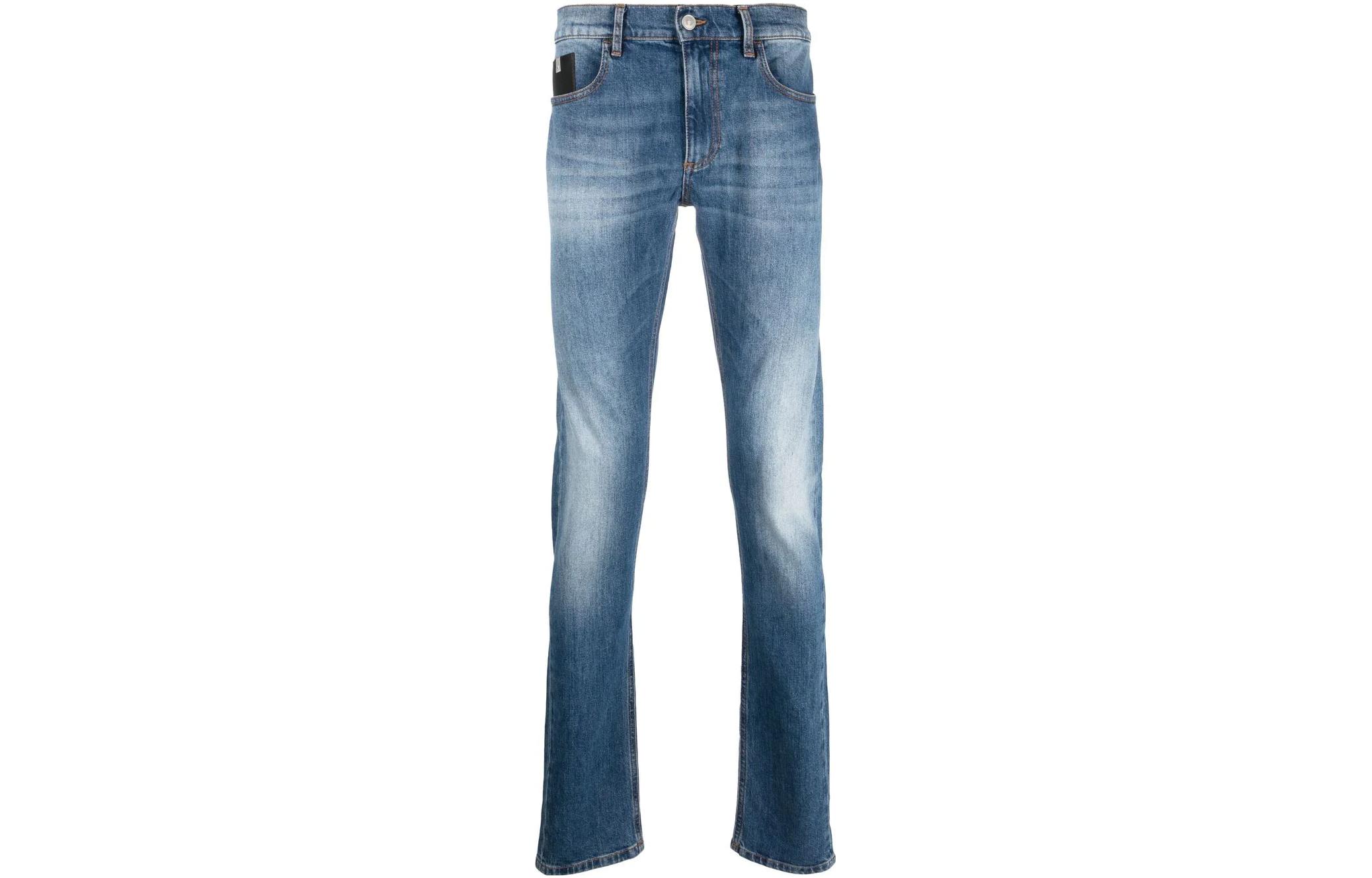 1017 ALYX 9SM Straight-Leg Button Jeans for Men - Solid Color Mid-Waist AA-M-PA-0271-F-A04-BLU0014